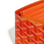 Detail view of Goyard Victoire Orange Wallet VICTO8PMLTY07CL07X