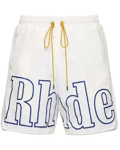 RHUDE Logo Track-Short White