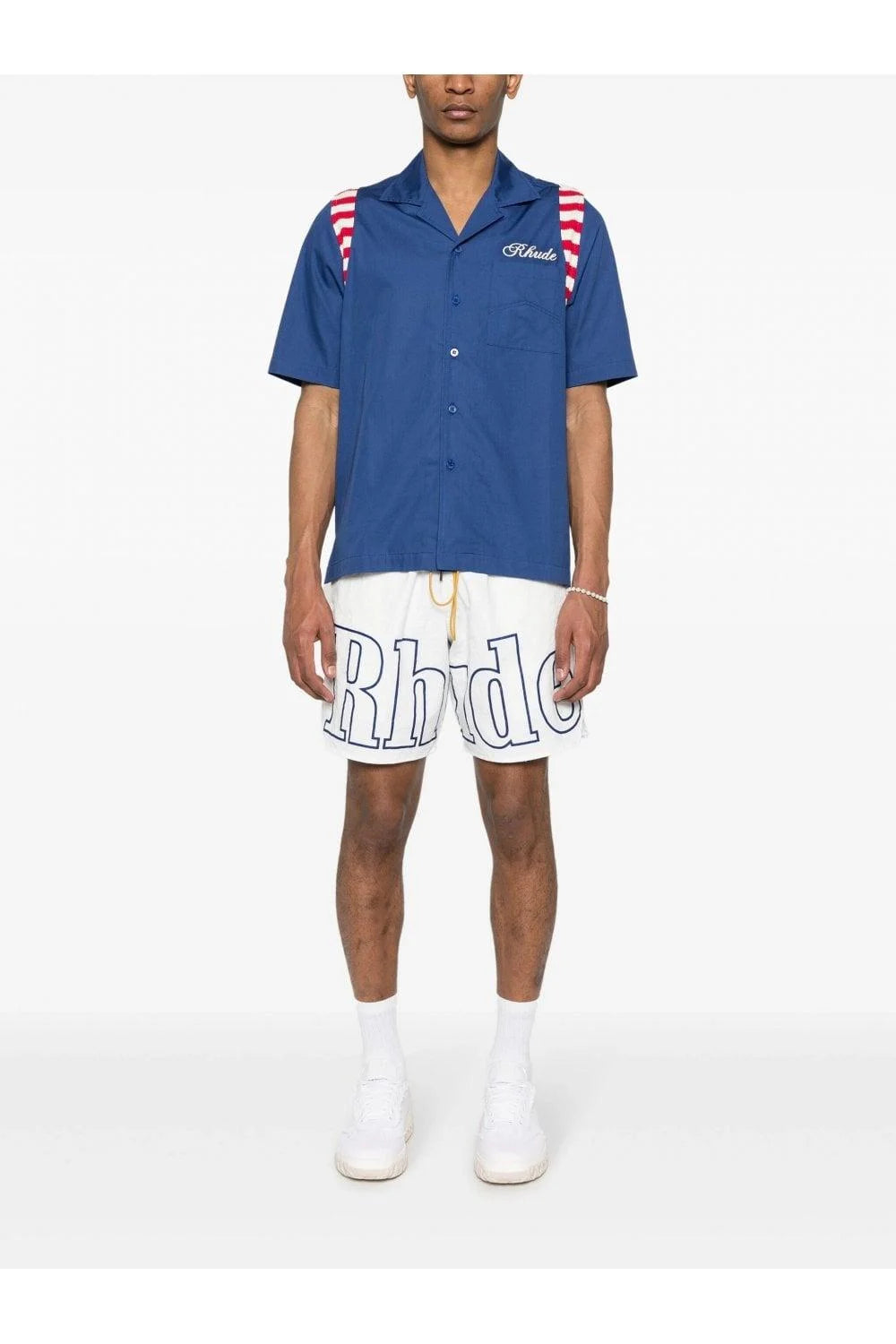 RHUDE Logo Track-Short White