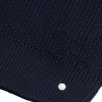 Peckham Rye Cotton Knit Funnel-Neck Zip Cardigan Dark Sapphire
