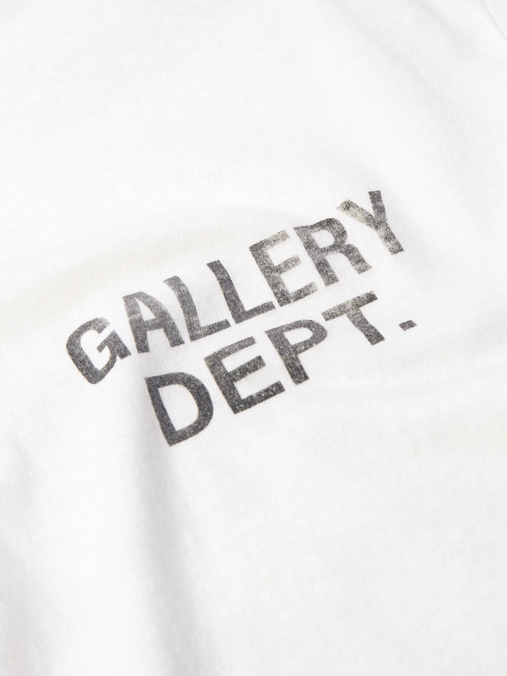Gallery Dept Logo Print Cotton T Shirt White