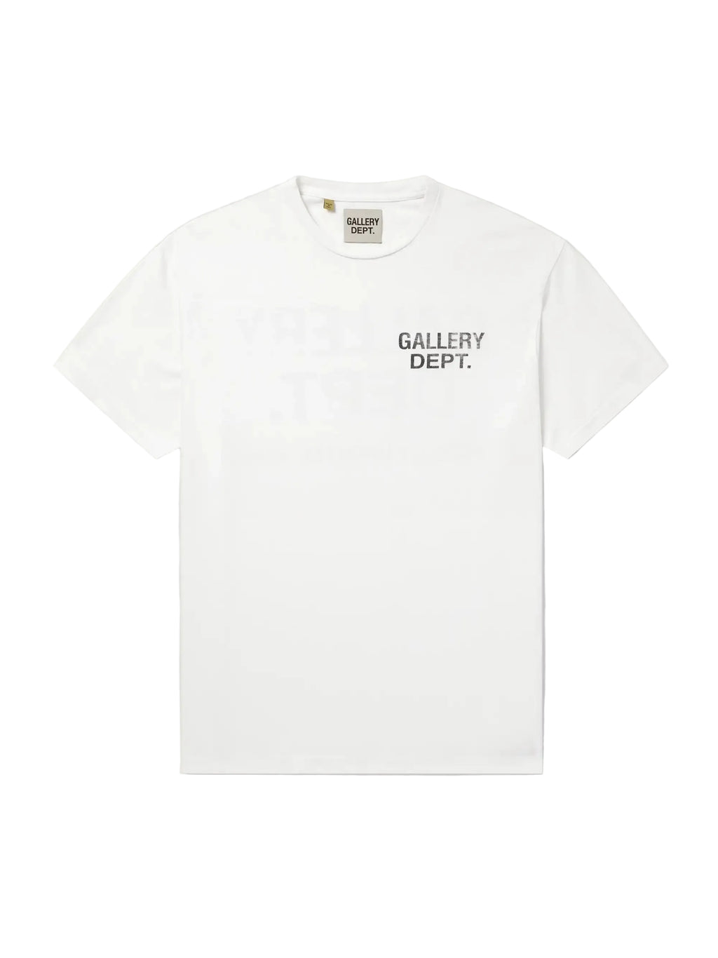 Gallery Dept Logo Print Cotton T Shirt White
