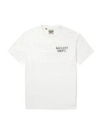 Gallery Dept Logo Print Cotton T Shirt White