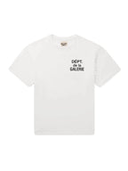 Gallery Dept Logo Print French Cotton T Shirt White