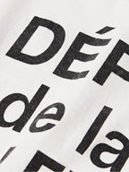 Gallery Dept Logo Print French Cotton T Shirt White
